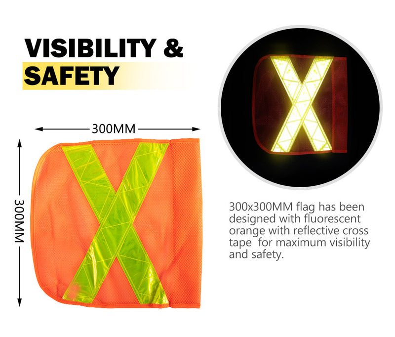 SAN HIMA 3M Recovery Sand Flag Safety Flag Simpson Desert Quick Connector Base