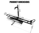 Steel Motorcycle Motorbike Carrier Rack 2" Towbar Hitch Mount With Ramp San Hima