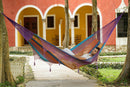 Deluxe Outdoor Cotton Mexican Hammock  in Colorina Colour