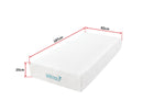 Palermo Single 25cm Gel Memory Foam Mattress - Dual-Layered - CertiPUR-US Certified