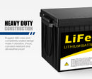 12V 200Ah Lithium Battery LiFePO4 Phosphate Deep Cycle AGM Rechargeable Replace