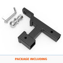 Dual Hitch Ball Mount Tongue Multi Use 2" Tow Bar Trailer Camper Bike Rack 4WD