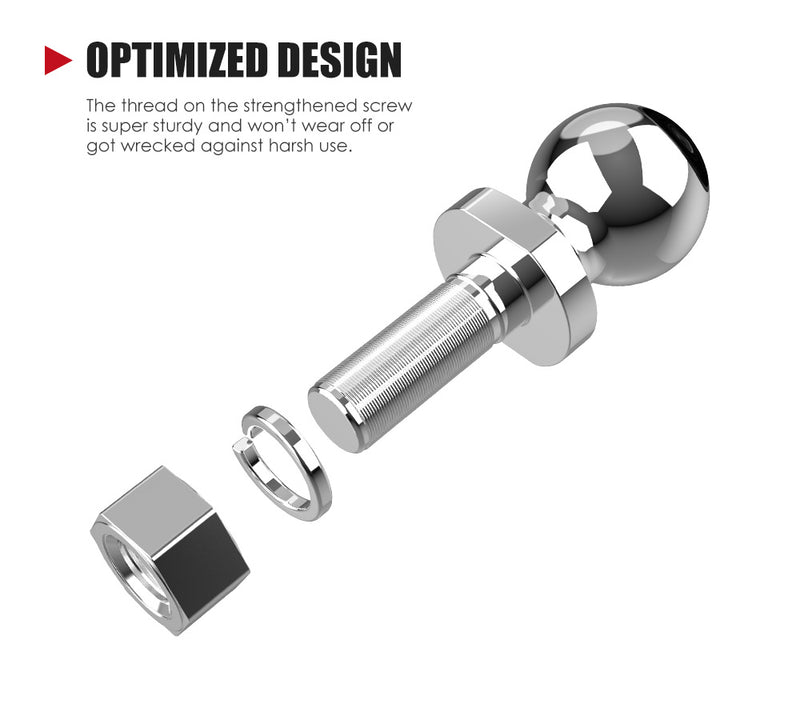 Adjustable Drop Towbar Tow Bar Ball Mount Tongue 2" Hitch Trailer Car 600LBS 4WD