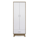 2 Door Wardrobe w/ Drawer Oak