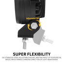 6inch 60W CREE LED Work Light Flood Beam 4WD Tractor Boat Super Bright Round