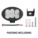 6inch 60W CREE LED Work Light Flood Beam 4WD Tractor Boat Super Bright Round