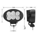 6inch 60W CREE LED Work Light Flood Beam 4WD Tractor Boat Super Bright Round