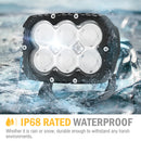 5Inch Cree Led Work Light Square Flood Beam Industrial Grade Offroad Tractor