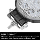 Pair Cree Led Work Lights Round Work Driving Lamp 4WD Offroad Reverse Truck