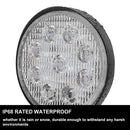 Pair Cree Led Work Lights Round Work Driving Lamp 4WD Offroad Reverse Truck