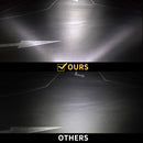 Pair 4inch LED Driving Lights Work Spot Flood Combo Cree Square Offroad 4WD