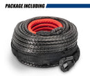 Winch Rope 10mm x 26m Dyneema SK75 Synthetic Rope Tow Recovery for WARN Offroad