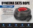 Winch Rope 10mm x 26m Dyneema SK75 Synthetic Rope Tow Recovery for WARN Offroad
