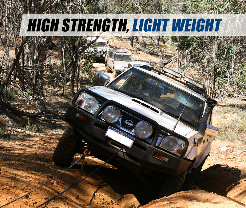 Winch Rope 10mm x 26m Dyneema SK75 Synthetic Rope Tow Recovery for WARN Offroad